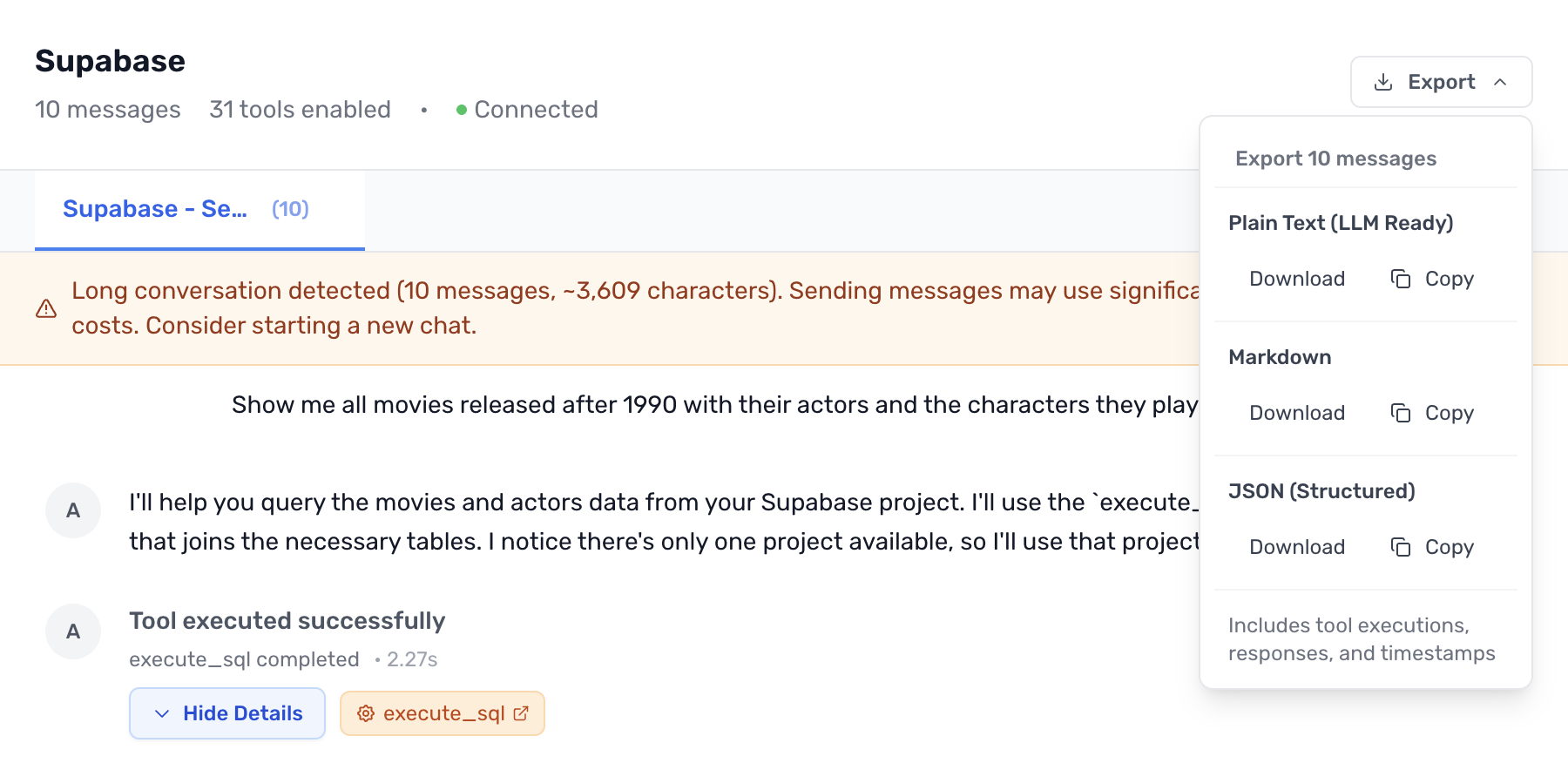 Conversation management tools